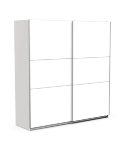 ARMADIO "GHOST" BIANCO CON ANTE SCORREVOLI, 194X59X203 CM